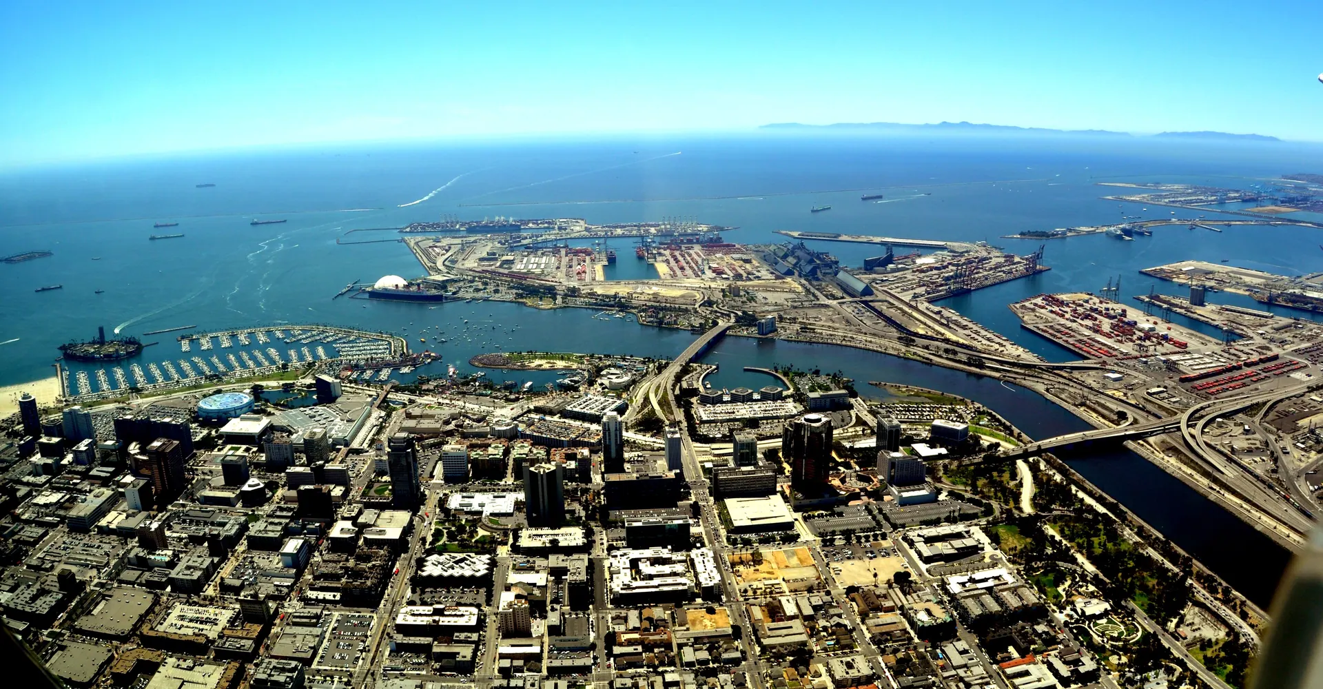 Long Beach aerial view
