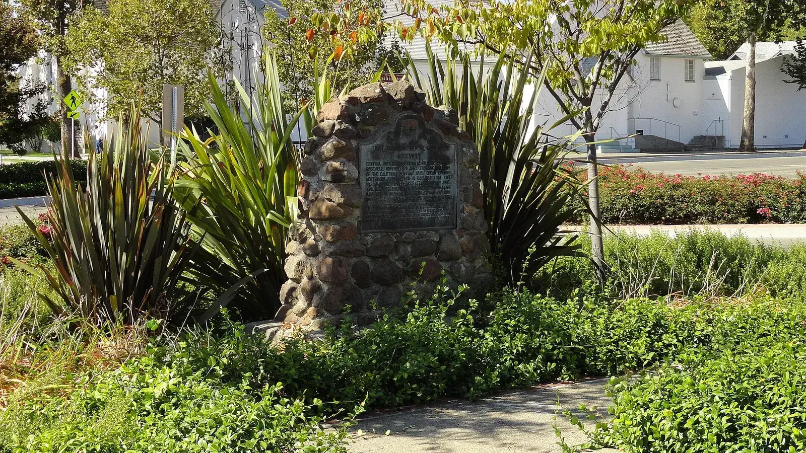 First Transcontinental Railroad landmark in Roseville