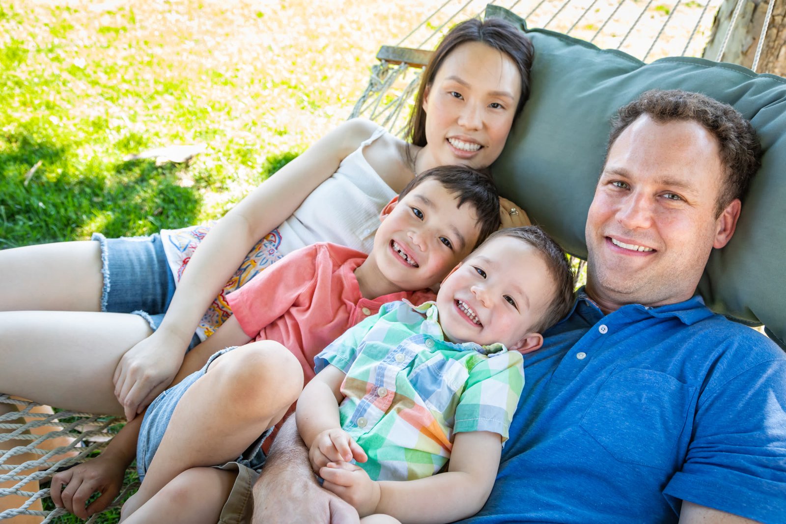 A family reviewing individual vision insurance options