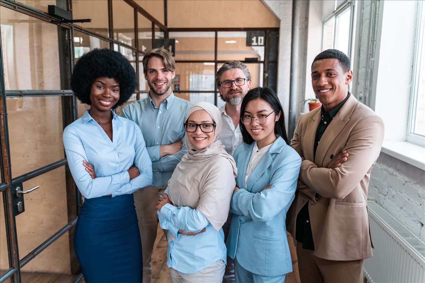 International business team preparing employee health coverage